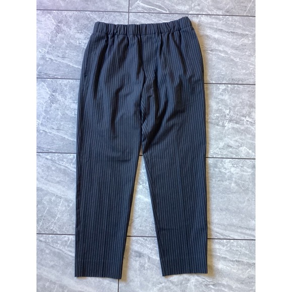 Club Monaco Pants - Club Monaco Women's Striped Pull On Elastic Waist Pants with Zipper Pockets L